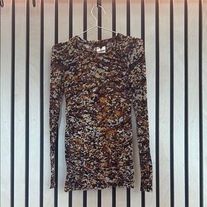 BCBG Maxazria Multicolor Long Sleeve Top